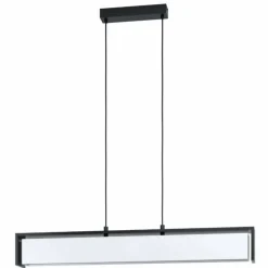 Suspension Eglo VALDELAGRANO-Z LED Noir, 1 lumière, Changeur de couleurs
