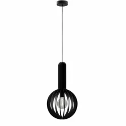 Luminaires Eglo Suspensions|Suspension Eglo VELASCO Noir, 1 lumière