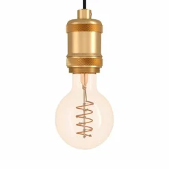 Luminaires Eglo Suspensions|Suspension Eglo YORTH Laiton, Noir, 1 lumière