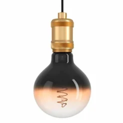 Luminaires Eglo Suspensions|Suspension Eglo YORTH Laiton, Noir, 1 lumière