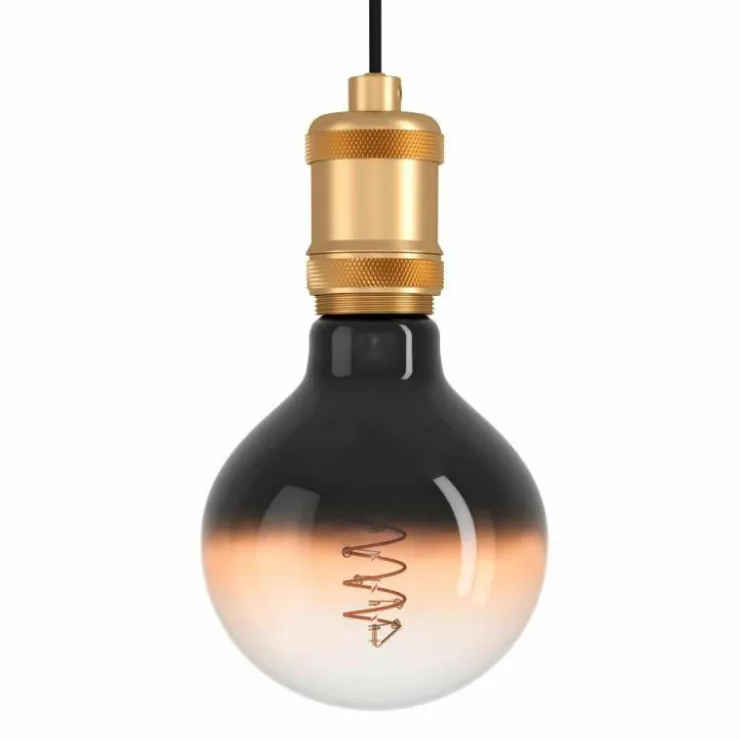 Luminaires Eglo Suspensions|Suspension Eglo YORTH Laiton, Noir, 1 lumière
