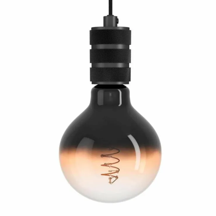 Luminaires Eglo Suspensions|Suspension Eglo YORTH Nickel mat, Noir, 1 lumière