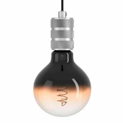 Luminaires Eglo Suspensions|Suspension Eglo YORTH Noir, Argenté, 1 lumière