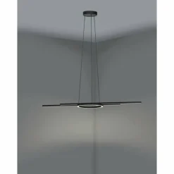 Suspension Eglo ZILLERIO-Z LED Noir, 5 lumières