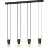 Luminaires Eglo Suspensions|Suspension Eglo-Leuchten BITACHITO Laiton, Noir, 4 lumières