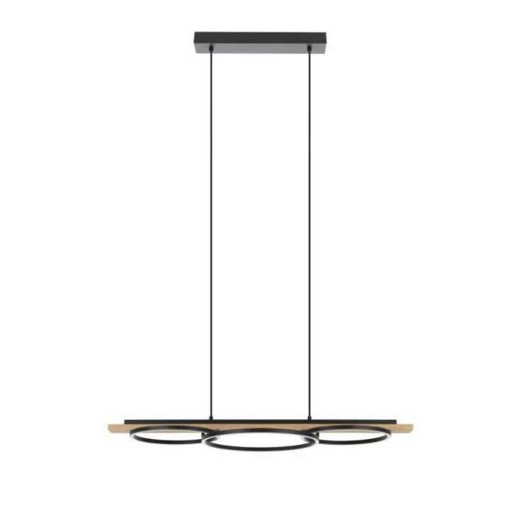 Luminaires Eglo Éclairage Led|Suspension Eglo-Leuchten BOYAL LED Brun, Noir, 3 lumières