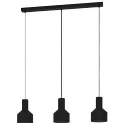 Luminaires Eglo Suspensions|Suspension Eglo-Leuchten CASIBARE Noir, 3 lumières