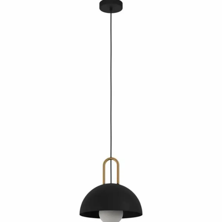 Luminaires Eglo Suspensions|Suspension Eglo-Leuchten CALMANERA Laiton, Noir, 1 lumière