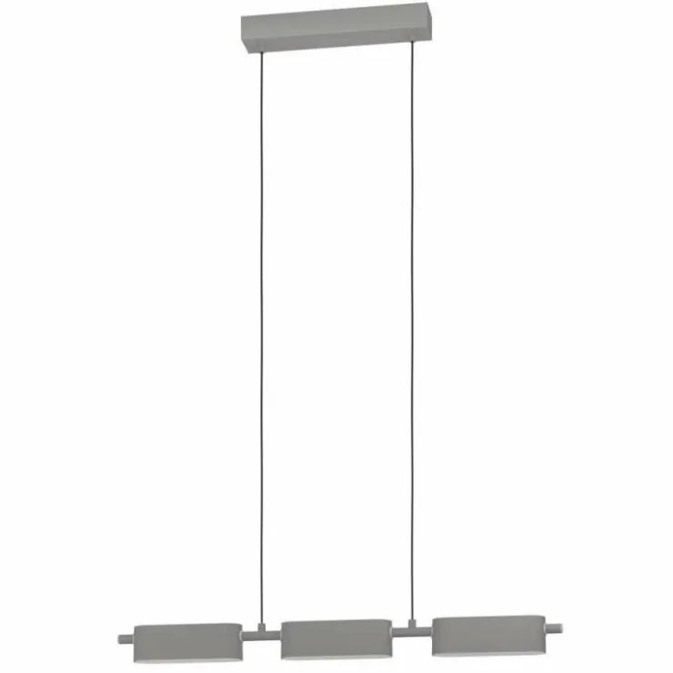Luminaires Eglo Éclairage Led|Suspension Eglo-Leuchten ROVIRA LED Argenté, 3 lumières