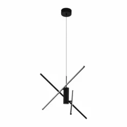 Luminaires Eglo Éclairage Led|Suspension Eglo-Leuchten SALITRE LED Noir, 1 lumière