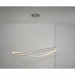 Suspension Escale Infinity LED Nickel mat, 1 lumière