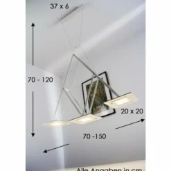 Luminaires Eva Luz Éclairage Led|Suspension Evaluz SLIDE LED Blanc, 3 lumières