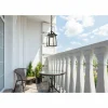Suspension extérieure Lutec Kelsey Noir, 1 lumière