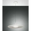 Luminaires Fabas Luce Suspensions|Suspension Fabas Luce Anemone LED Blanc, 1 lumière