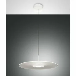 Luminaires Fabas Luce Suspensions|Suspension Fabas Luce Anemone LED Blanc, 1 lumière
