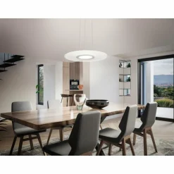 Luminaires Fabas Luce Éclairage Led|Suspension Fabas Luce Angelica LED Blanc, 1 lumière