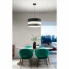 Suspension Fabas Luce Arona Noir, 3 lumières