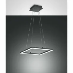 Luminaires Fabas Luce Éclairage Led|Suspension Fabas Luce Bard LED Anthracite, 1 lumière