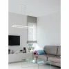 Luminaires Fabas Luce Éclairage Led|Suspension Fabas Luce Bard LED Blanc, 1 lumière