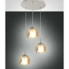 Luminaires Fabas Luce Suspensions|Suspension Fabas Luce Bretagna Blanc, 3 lumières