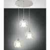 Luminaires Fabas Luce Suspensions|Suspension Fabas Luce Bretagna Blanc, 3 lumières