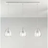 Suspension Fabas Luce Britton Blanc, 3 lumières
