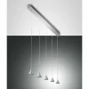 Luminaires Fabas Luce Éclairage Led|Suspension Fabas Luce Delta LED Aluminium, 5 lumières