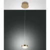 Suspension Fabas Luce Dunk LED Laiton, 1 lumière