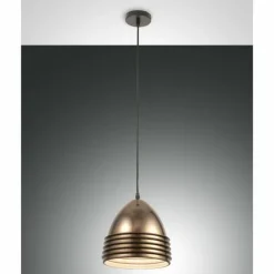 Luminaires Fabas Luce Suspensions|Suspension Fabas Luce Gavia Noir, 1 lumière