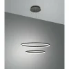 Luminaires Fabas Luce Éclairage Led|Suspension Fabas Luce Giotto LED Noir, 1 lumière