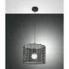 Luminaires Fabas Luce Suspensions|Suspension Fabas Luce Glicine Noir, 1 lumière
