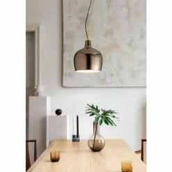 Luminaires Fabas Luce Suspensions|Suspension Fabas Luce Glossy Noir, 1 lumière