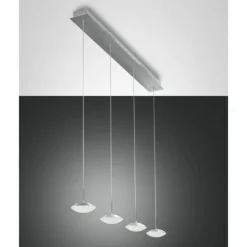 Luminaires Fabas Luce Éclairage Led|Suspension Fabas Luce Hale LED Aluminium, 4 lumières