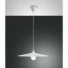 Luminaires Fabas Luce Suspensions|Suspension Fabas Luce Kasa Blanc, 1 lumière
