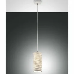Luminaires Fabas Luce Suspensions|Suspension Fabas Luce Marbella Blanc, 1 lumière