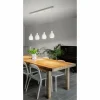 Luminaires Fabas Luce Suspensions|Suspension Fabas Luce Marina Blanc, 4 lumières