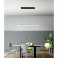 Luminaires Fabas Luce Éclairage Led|Suspension Fabas Luce Mason LED Noir, 2 lumières