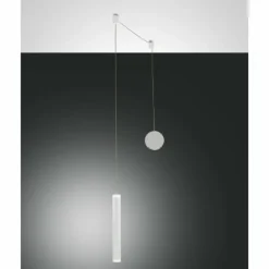 Luminaires Fabas Luce Éclairage Led|Suspension Fabas Luce Prado LED Blanc, 1 lumière