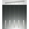 Luminaires Fabas Luce Éclairage Led|Suspension Fabas Luce Prado LED Blanc, 5 lumières