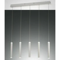 Luminaires Fabas Luce Éclairage Led|Suspension Fabas Luce Prado LED Blanc, 5 lumières