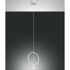 Luminaires Fabas Luce Éclairage Led|Suspension Fabas Luce Sirio LED Blanc, 1 lumière