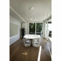 Luminaires Fabas Luce Éclairage Led|Suspension Fabas Luce Sirio LED Blanc, 3 lumières