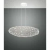 Luminaires Fabas Luce Suspensions|Suspension Fabas Luce Sumter LED Blanc, 1 lumière