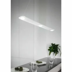 Luminaires Fabas Luce Éclairage Led|Suspension Fabas Luce Swan LED Blanc, 3 lumières