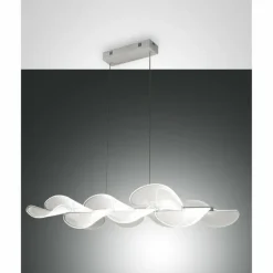 Luminaires Fabas Luce Éclairage Led|Suspension Fabas Luce Sylvie LED Blanc, 1 lumière