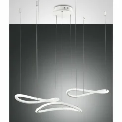 Luminaires Fabas Luce Éclairage Led|Suspension Fabas Luce Tirreno LED Blanc, 3 lumières