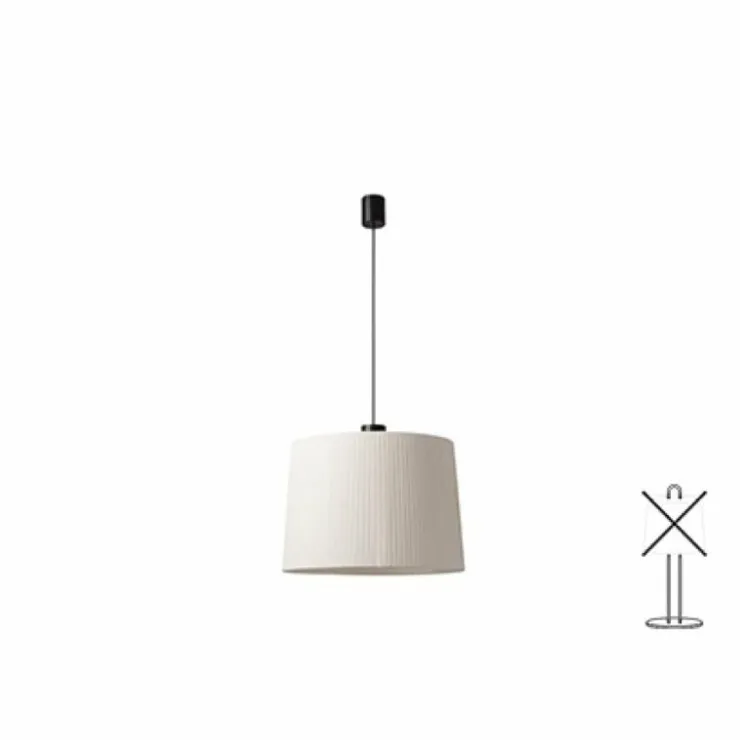 Luminaires Faro Barcelona Suspensions|Suspension Faro Barcelona Mambo Noir, 1 lumière