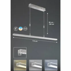 Luminaires Fischer & Honsel Éclairage Led|Suspension Fischer & Honsel VITAN LED Nickel mat, 1 lumière