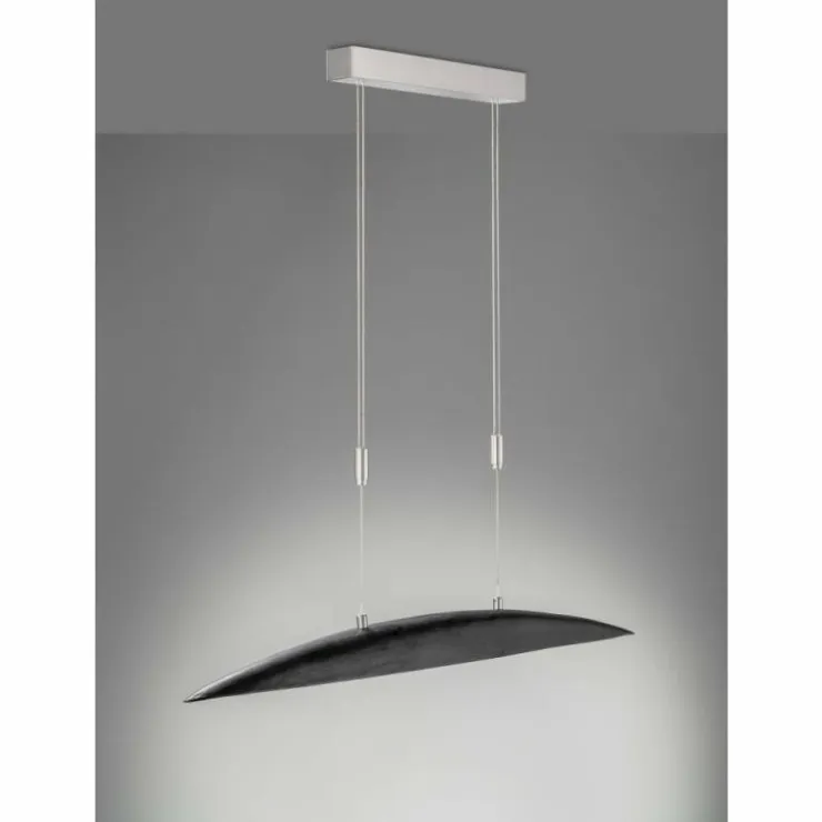 Luminaires Fischer & Honsel Éclairage Led|Suspension Fischer & Honsel Colmar LED Nickel mat, 5 lumières