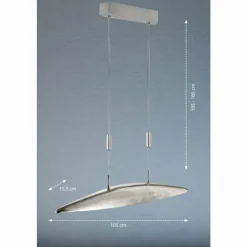 Luminaires Fischer & Honsel Éclairage Led|Suspension Fischer & Honsel Colmar LED Brun foncé, Nickel mat, 5 lumières